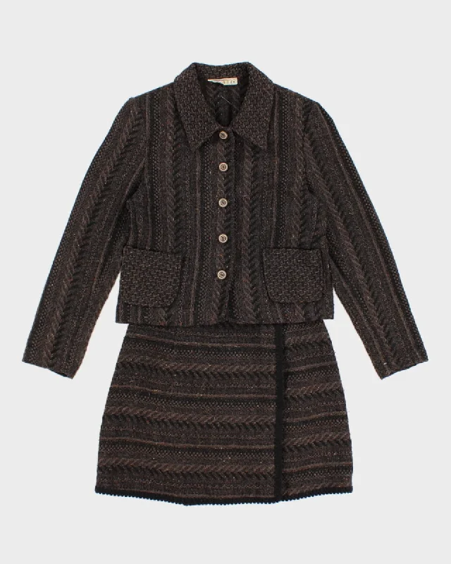Vintage Wool Blend Suit Jacket and Mini Skirt Set - XS Quilted Jacket Puffer Jacket Insulated Jacket Vintage Wool Blend Suit Jacket and Mini Skirt Set - XS Quilted Jacket Puffer Jacket Insulated Jacket