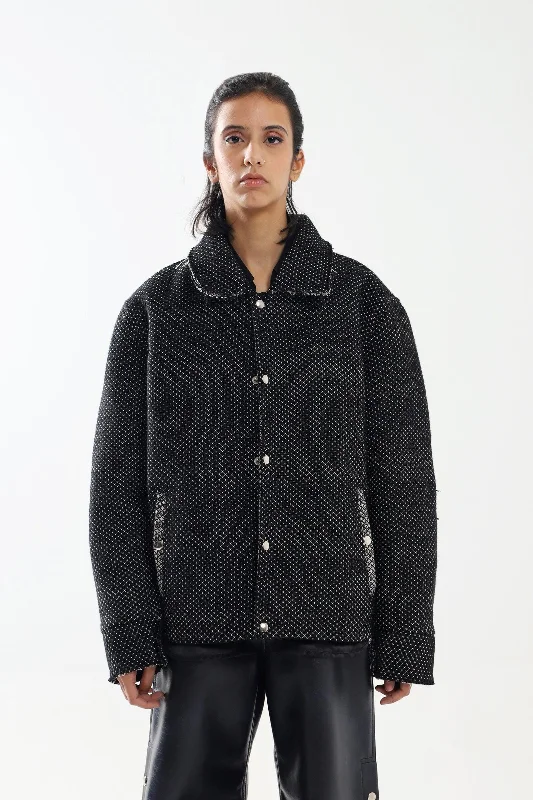 HANDWOVEN DOT JACKET Jacket Blazer Coat