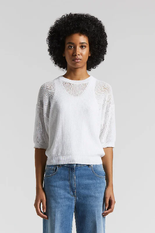 Light cotton sweater with sequins Denim Fabric Leather Fabric Suede Fabric