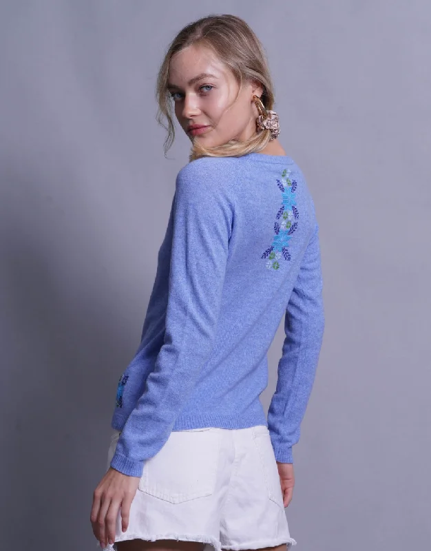 Beirut Sweater in Heaven Satin Blend Silk Blend Wool Blend