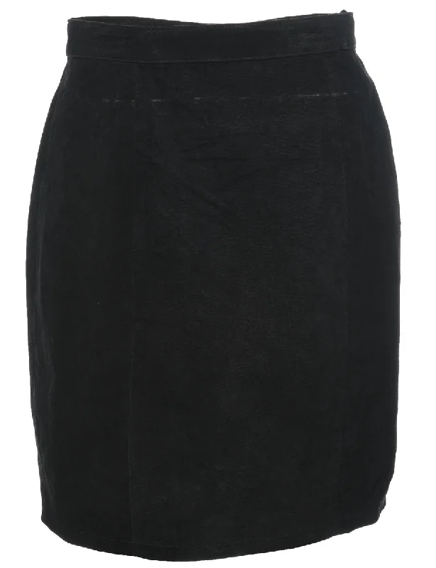 Pencil Shape Suede Skirt - M maxi skirt elegant