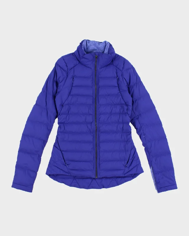 Blue Lululemon Puffer Jacket - S Embroidered Jacket Appliqued Jacket Beaded Jacket
