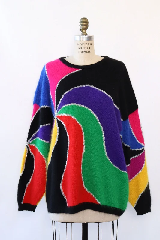 Swirl Angora Sweater M-XL Lightweight Heavyweight Midweight
