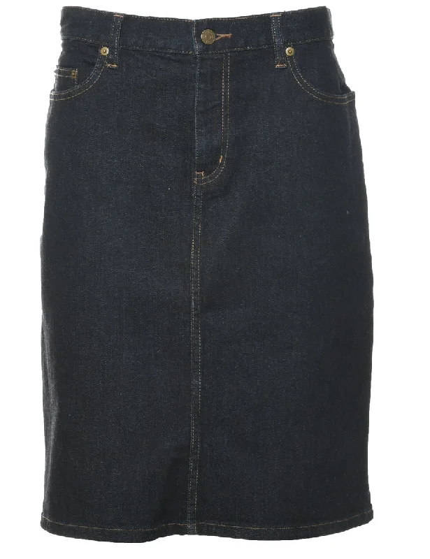 Ralph Lauren Denim A-line Skirt - L chiffon skirt airy