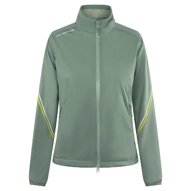 Cross Women's Hurricane FTX 4 Way Stretch Rain Jacket - JADE Embroidered Jacket Appliqued Jacket Beaded Jacket Cross Women's Hurricane FTX 4 Way Stretch Rain Jacket - JADE Embroidered Jacket Appliqued Jacket Beaded Jacket