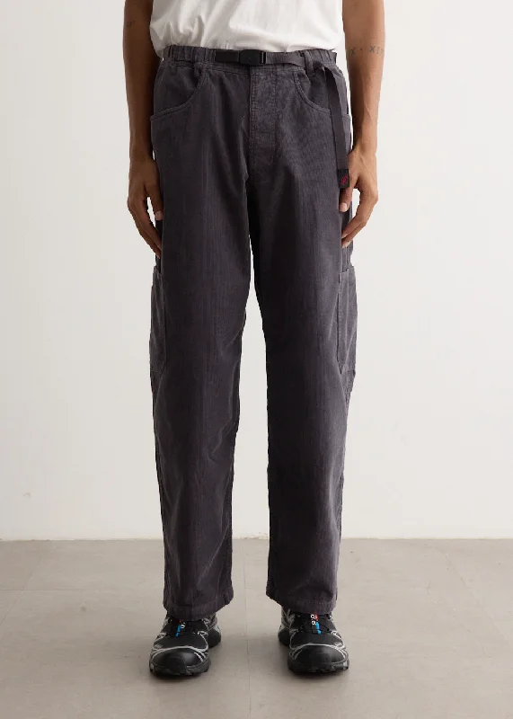 Corduroy Rock Slide Pants Elegant High-Waist Pants