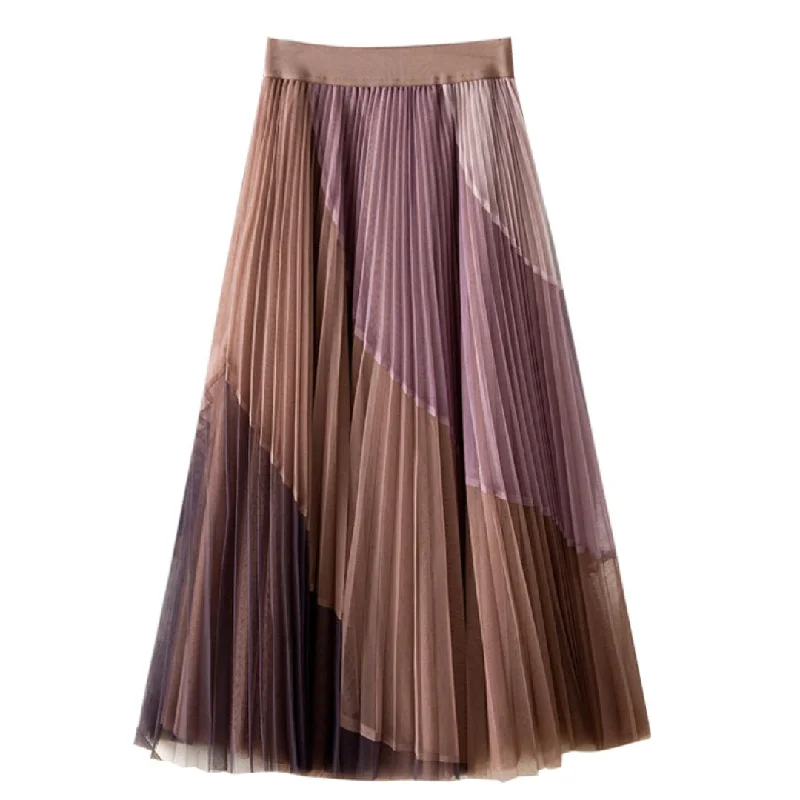 Amelia Double-Layered Skirt velvet skirt plush