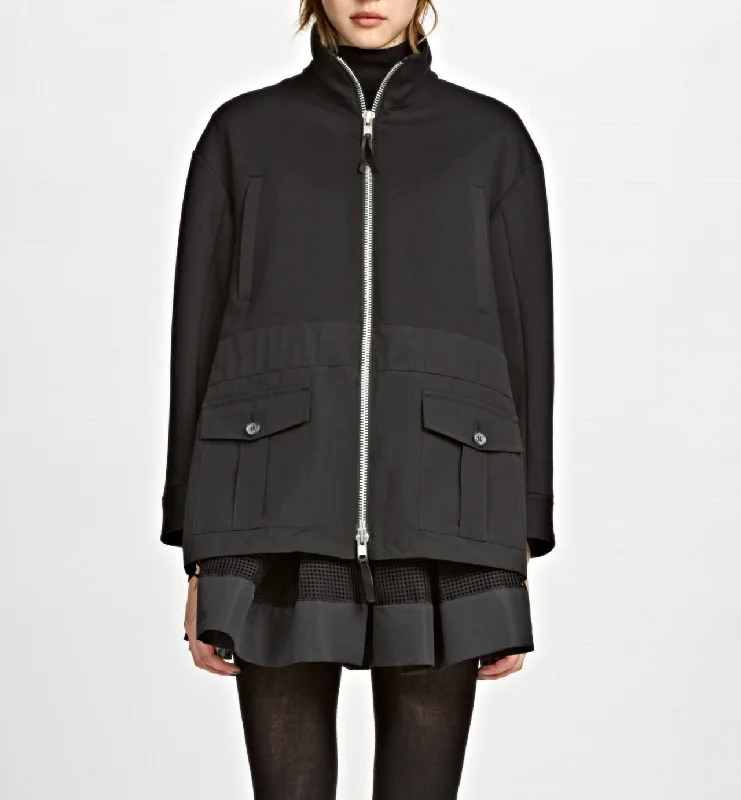 Back Chemical Lace Front Zip Jacket Nylon Jacket Polyester Jacket Spandex Jacket