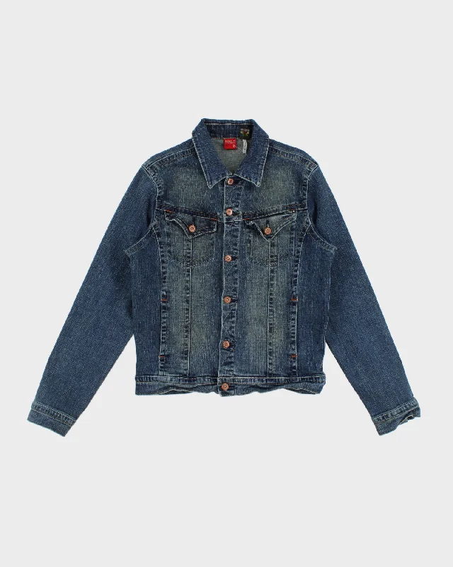 Y2K 00s Buffalo David Bitton Dark Wash Denim Jacket - M Satin Fabric Silk Fabric Chiffon Fabric Y2K 00s Buffalo David Bitton Dark Wash Denim Jacket - M Satin Fabric Silk Fabric Chiffon Fabric