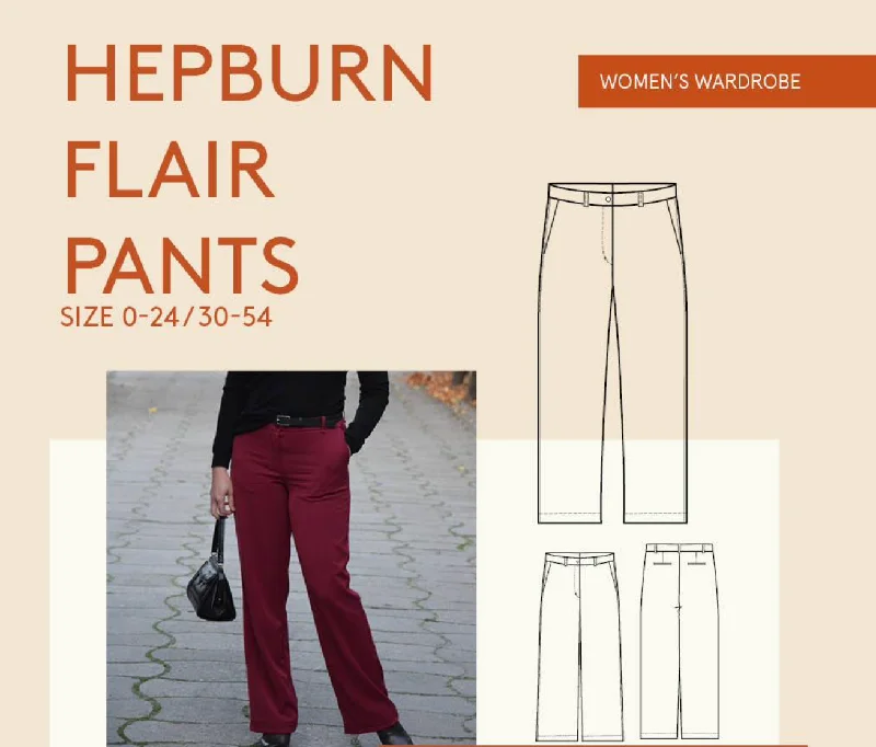 Hepburn Pants Pattern -- Wardrobe by Me Cozy Maternity Pants