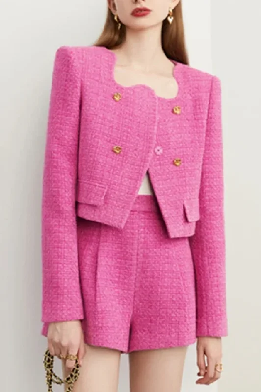 Moderna Jacket + Shorts Set Welt Pockets Slit Pockets Flap Pockets