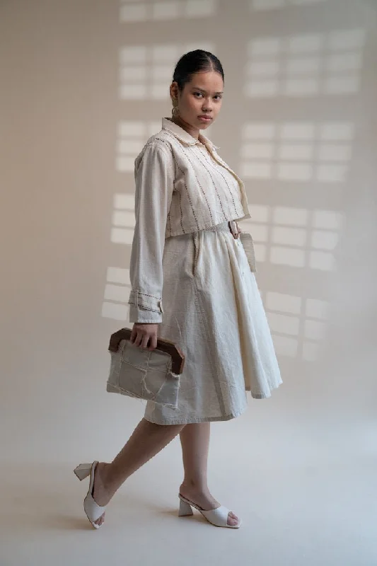 Dawning Trench Dress with Cropped Jacket Nylon Fabric Polyester Fabric Spandex Fabric Dawning Trench Dress with Cropped Jacket Nylon Fabric Polyester Fabric Spandex Fabric
