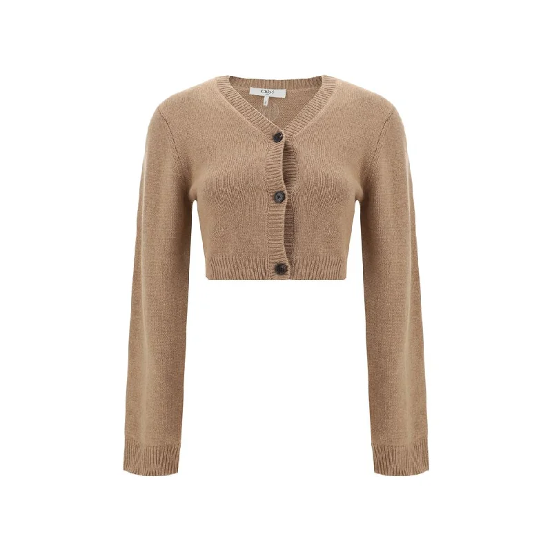 Chloé Women's Sweater Striped Floral Plaid