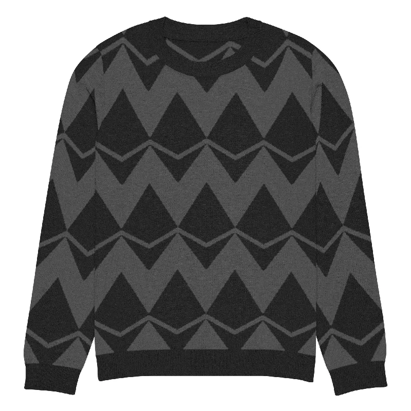 Ethereum Knitted crew neck sweater Wool Fabric Cashmere Fabric Tweed Fabric