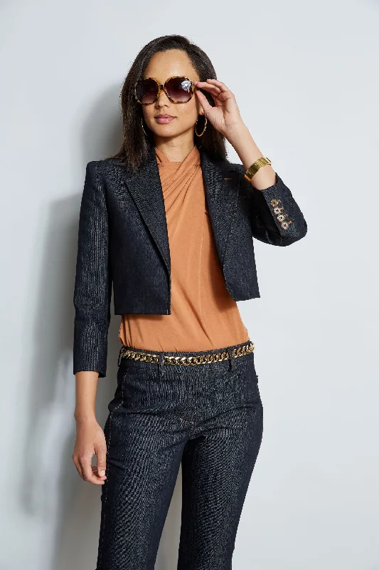Cropped Denim Jacket Mesh Jacket Canvas Jacket Denim Jacket