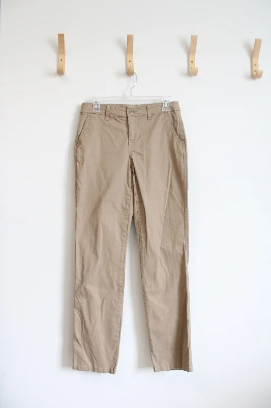 St. John's Bay Straight Leg Tan Pants | 4 High-Waist Yoga Pants