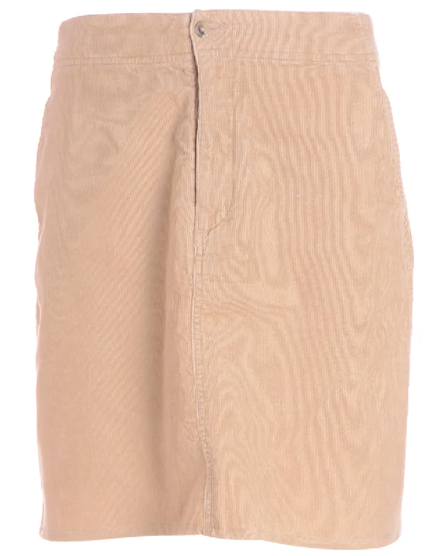Reworked Shortened Corduroy Skirt wool skirt sturdy