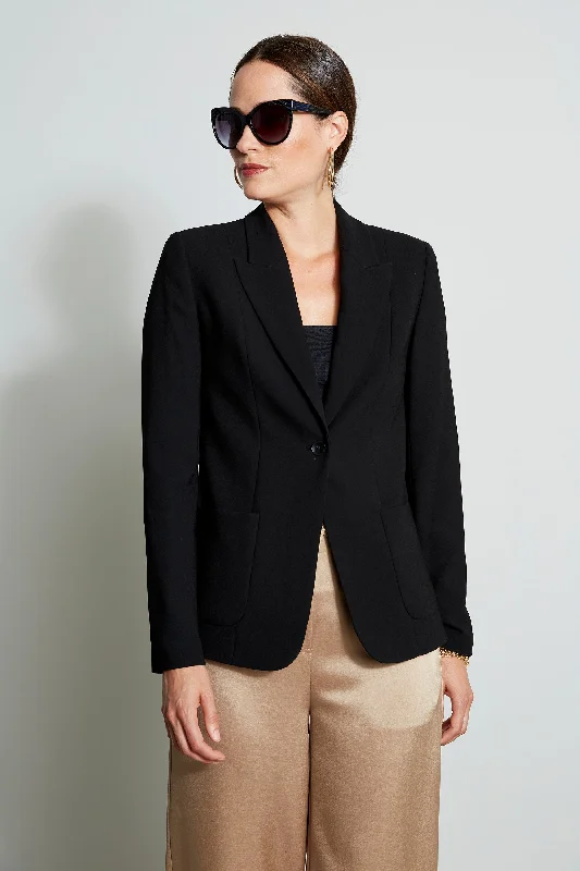 Wendy Jacket Notch Collar Peter Pan Collar Cowl Neck