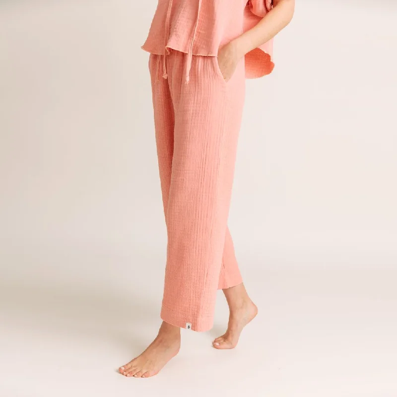 Eva Cotton Pants Elegant Silk Pants