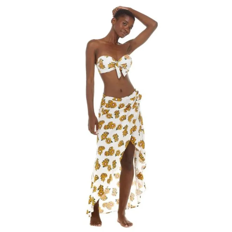 Body Glove Lena Skirt in Pearl/Playful linen skirt natural