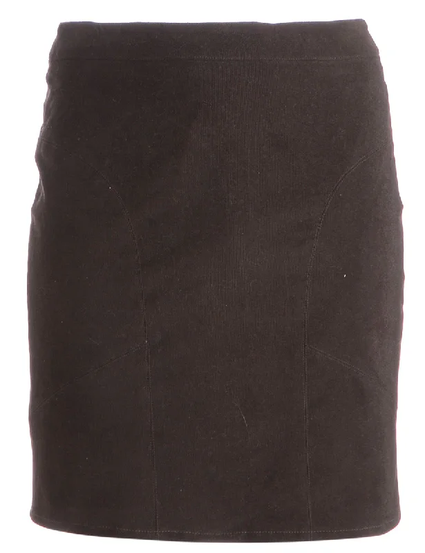 Reworked Shortened Corduroy Skirt cashmere skirt fine