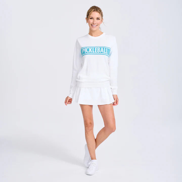Ame & Lulu Club Sport Pickleball Sweater Terry Terry Cloth Terry Knit