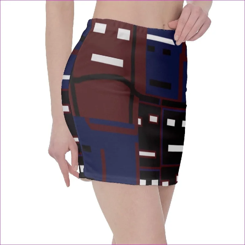 Metal Mask Hip Skirt corduroy skirt textured