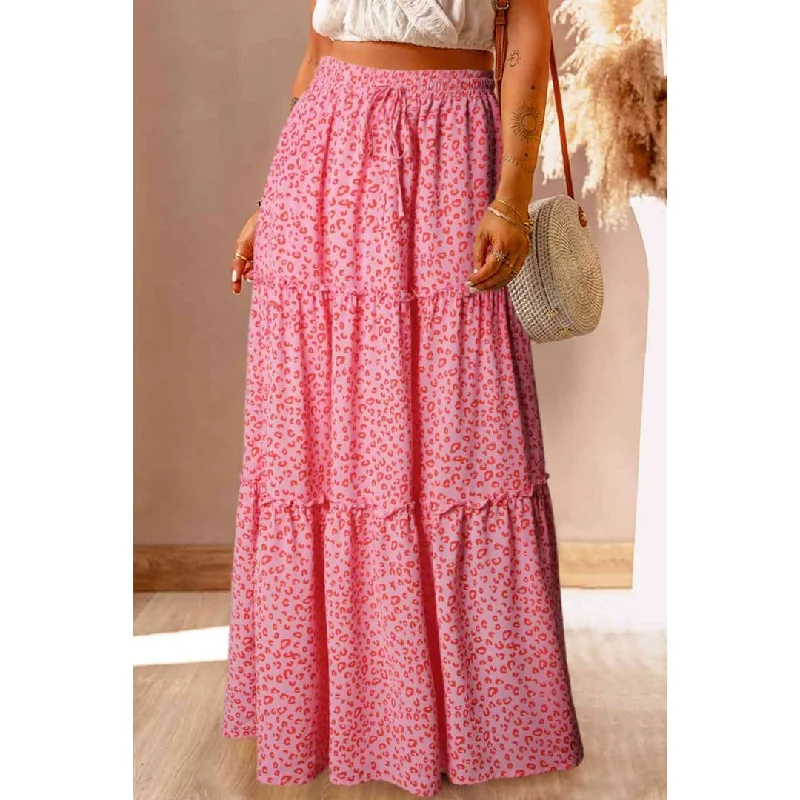 Lipz Tiered Skirt velvet skirt sumptuous