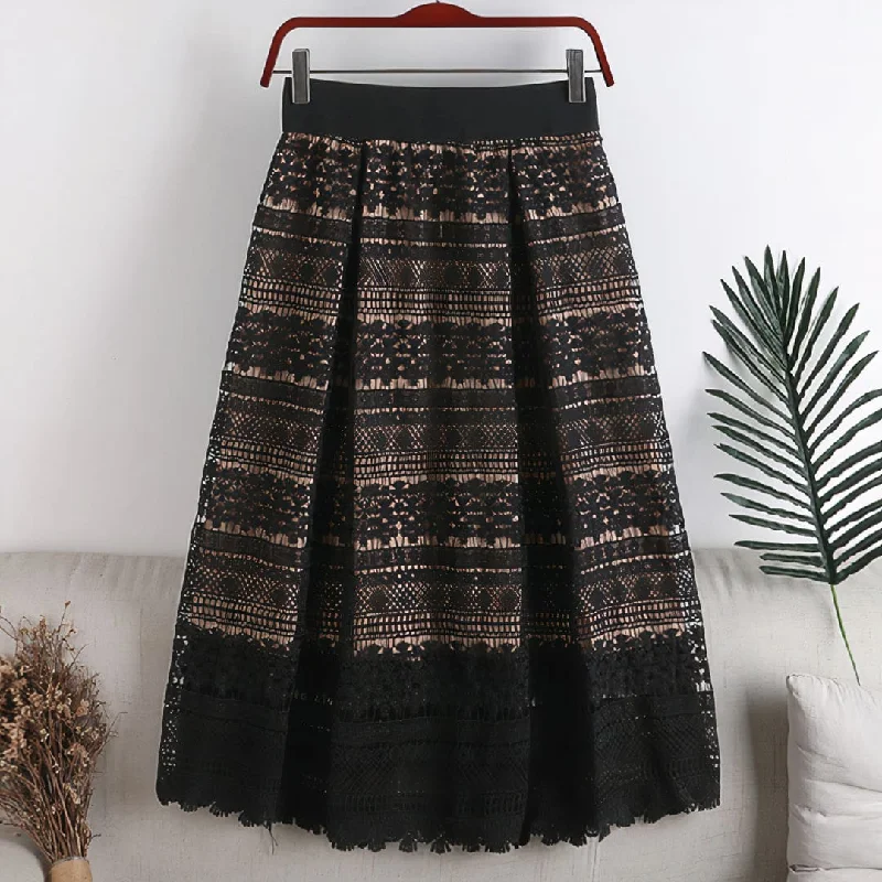 Halle Classic Lace Adjustable Skirt lace skirt romantic