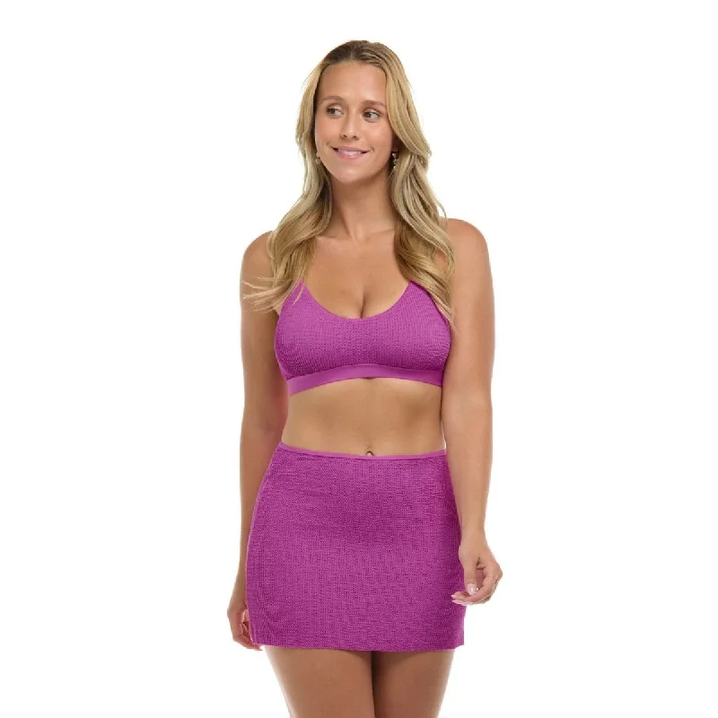 Eidon Sorbet Esther Skirt in Mauve chiffon skirt airy