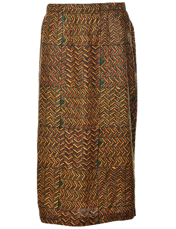Patterned Skirt - M cashmere skirt plush