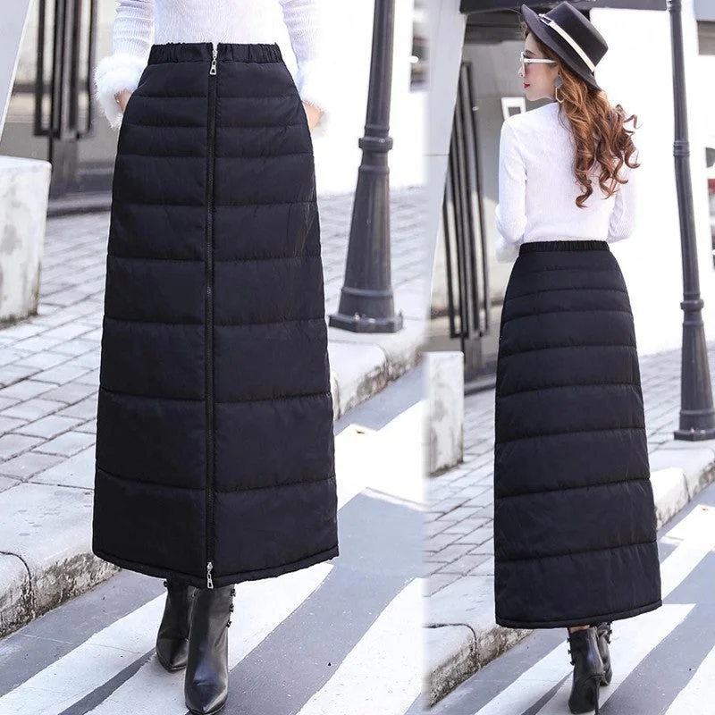 Down cotton skirt silk skirt luxurious